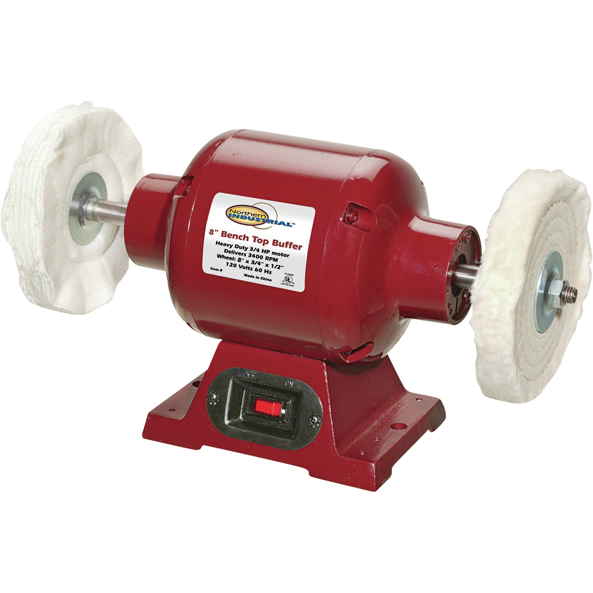 Northern Industrial 8in. Bench Top Buffer